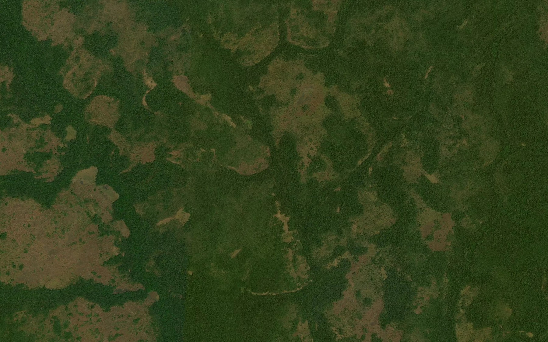 Satellite map of the Nambia