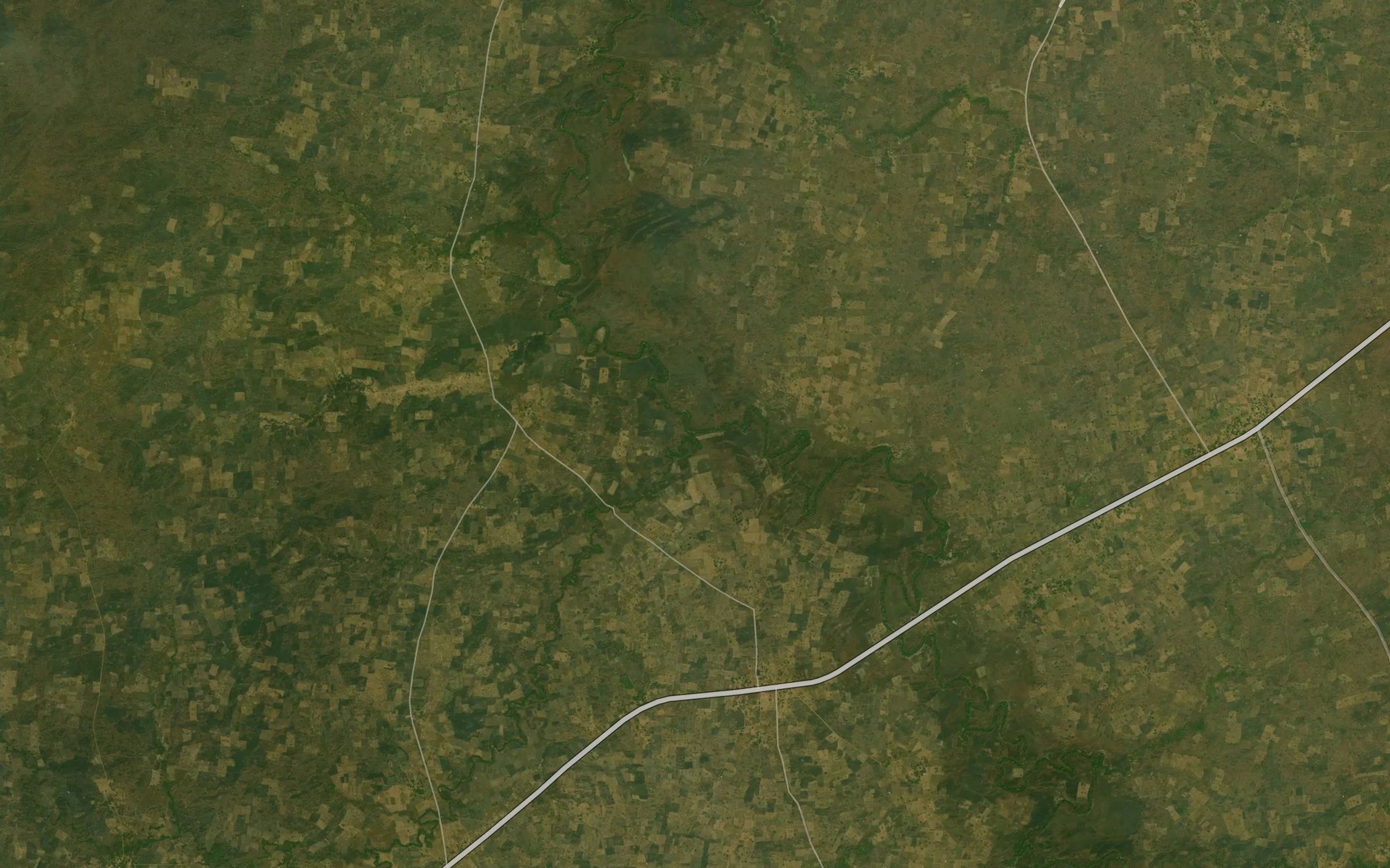 Satellite map of the River Chu