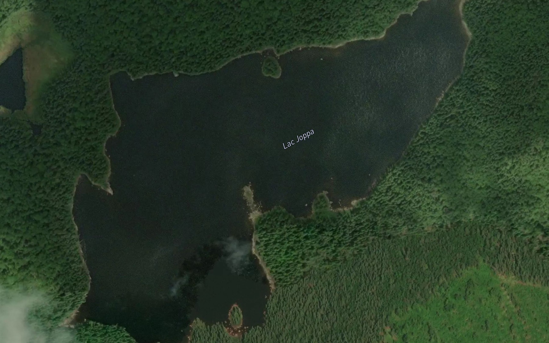 Satellite map of the Lac Joppa