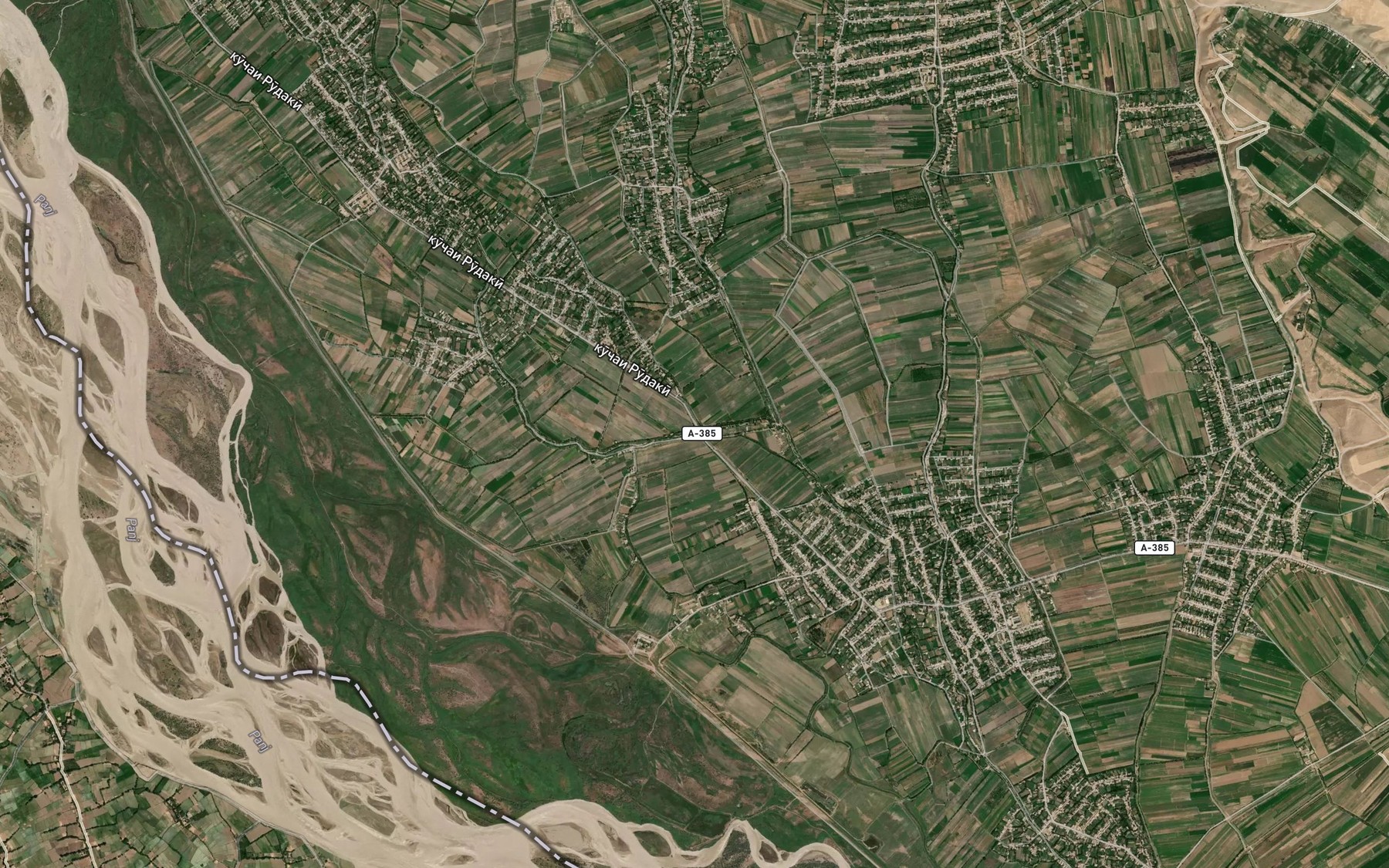 Satellite map of the Kanal Yangi