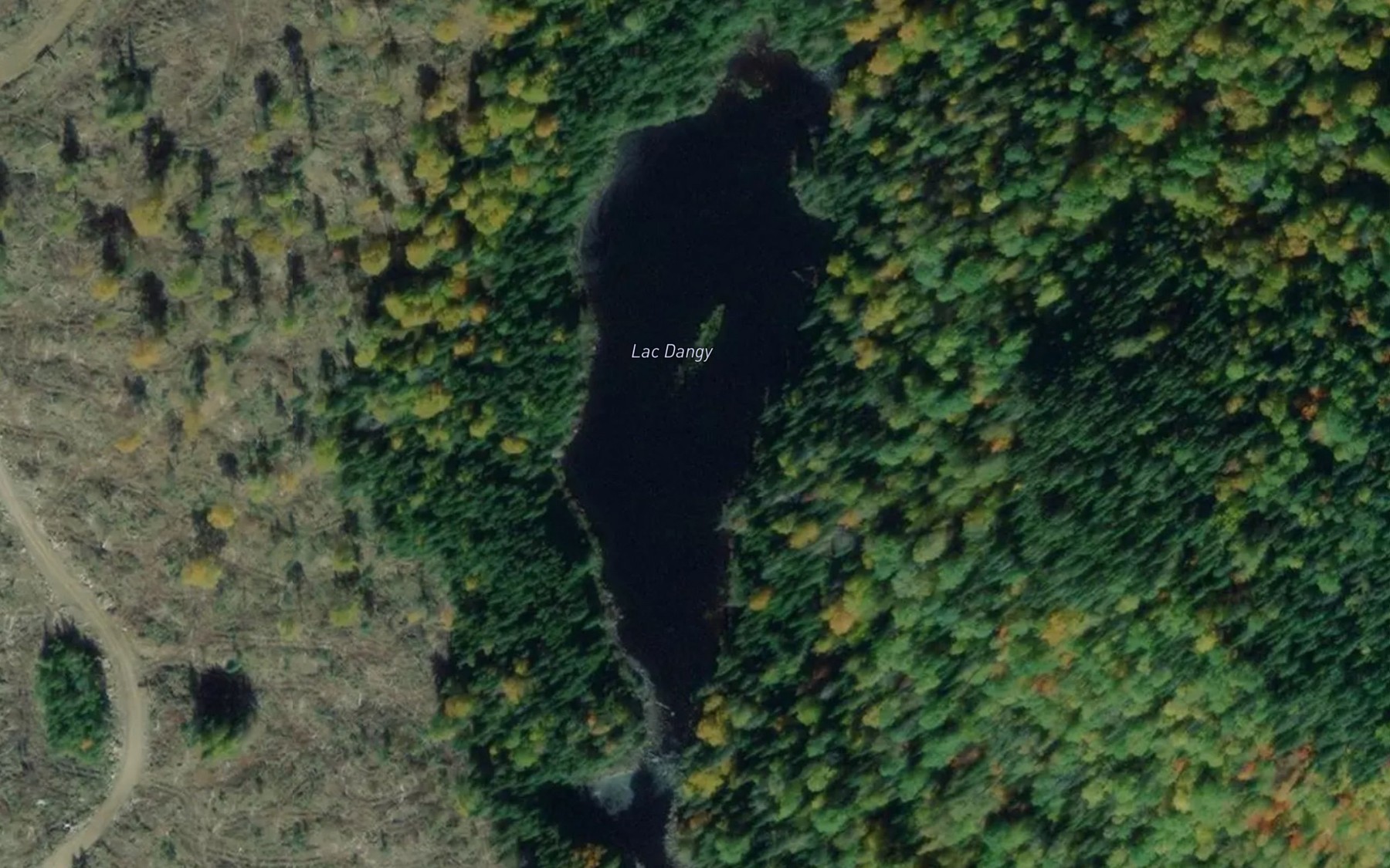 Satellite map of the Lac Dangy