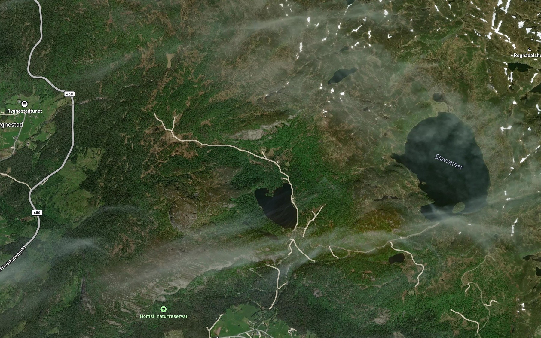 Satellite map of the Stabbenesbekken
