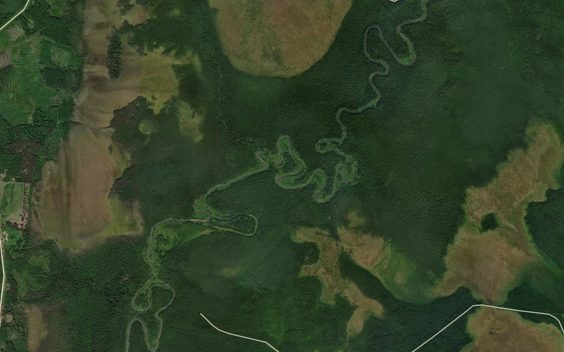 Satellite map of the Chernaya