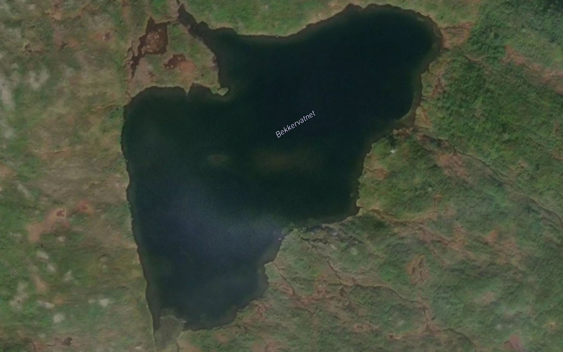 Satellite map of the Bekkervatnet