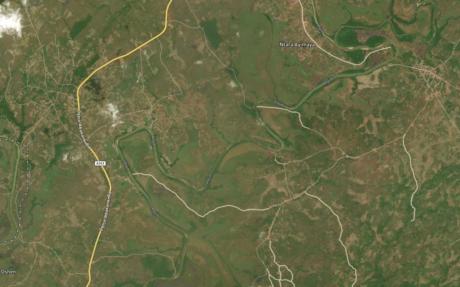 Satellite map of the Ntara