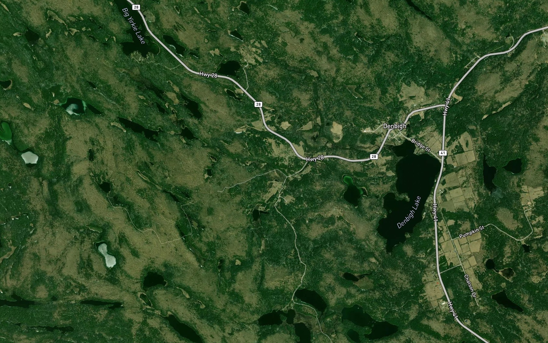 Satellite map of the Hutcheson Creek