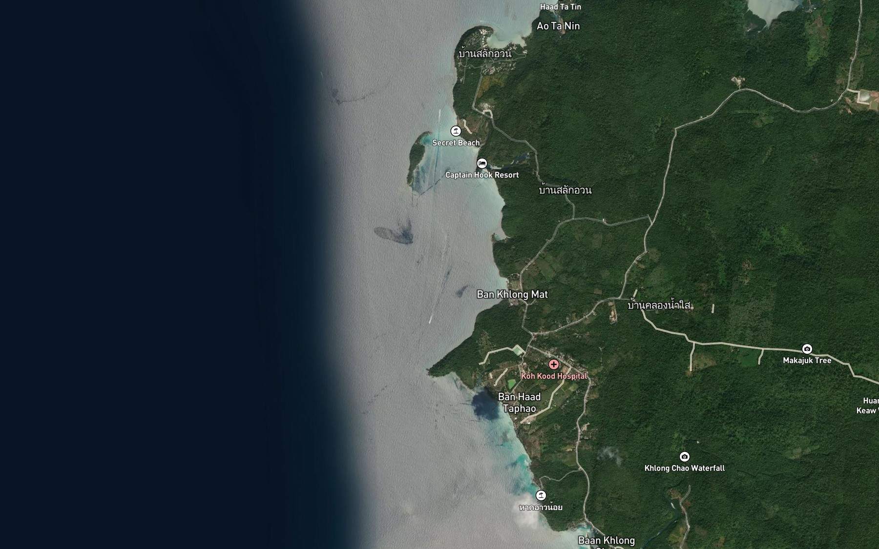 Satellite map of the Ao Yai Ki