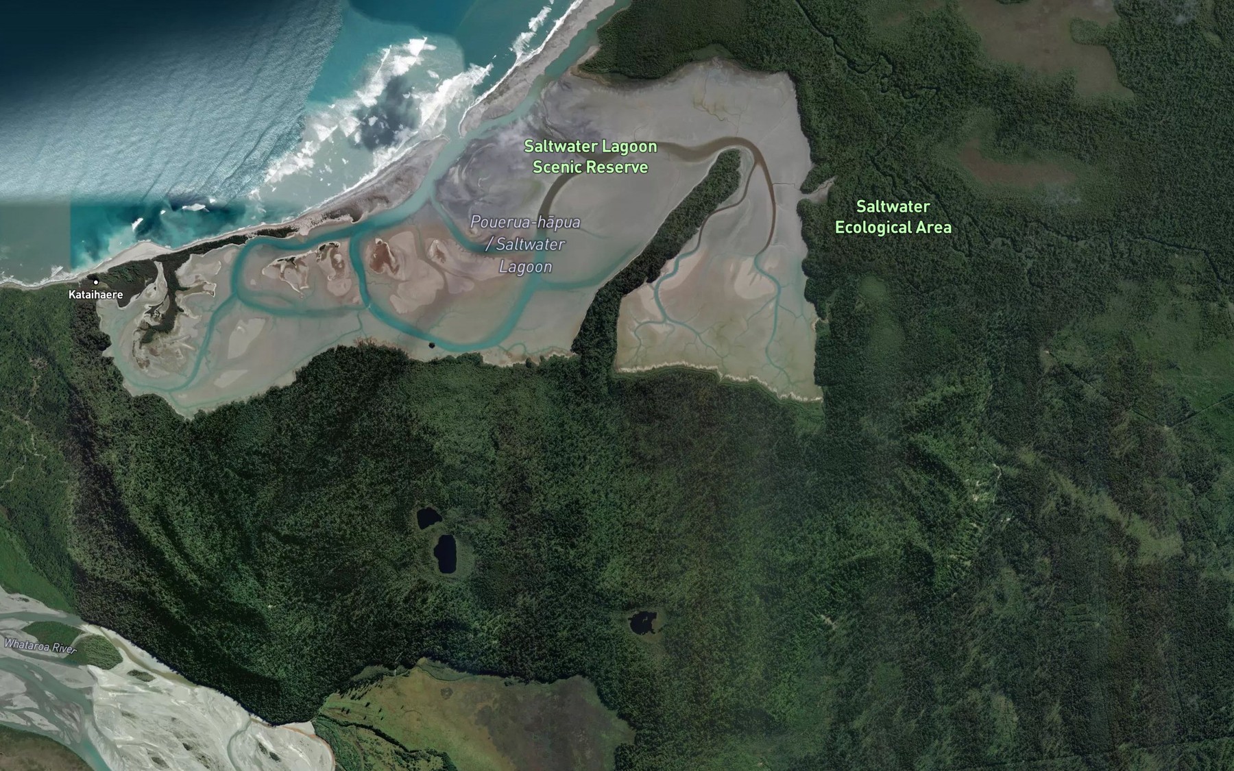 Satellite map of the Minnow Creek
