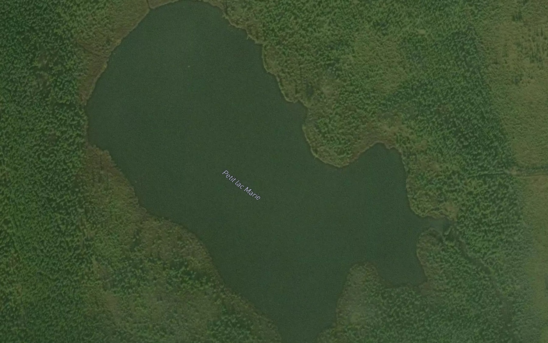 Satellite map of the Petit lac Marie