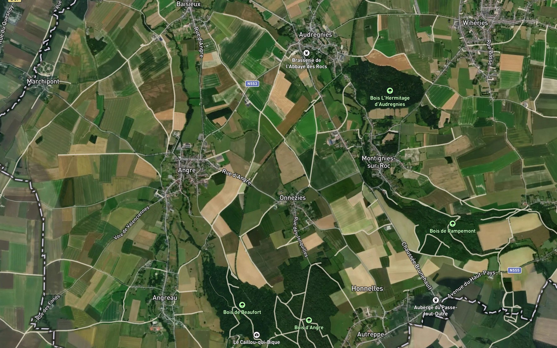 Satellite map of the Rau Saint-Pierre