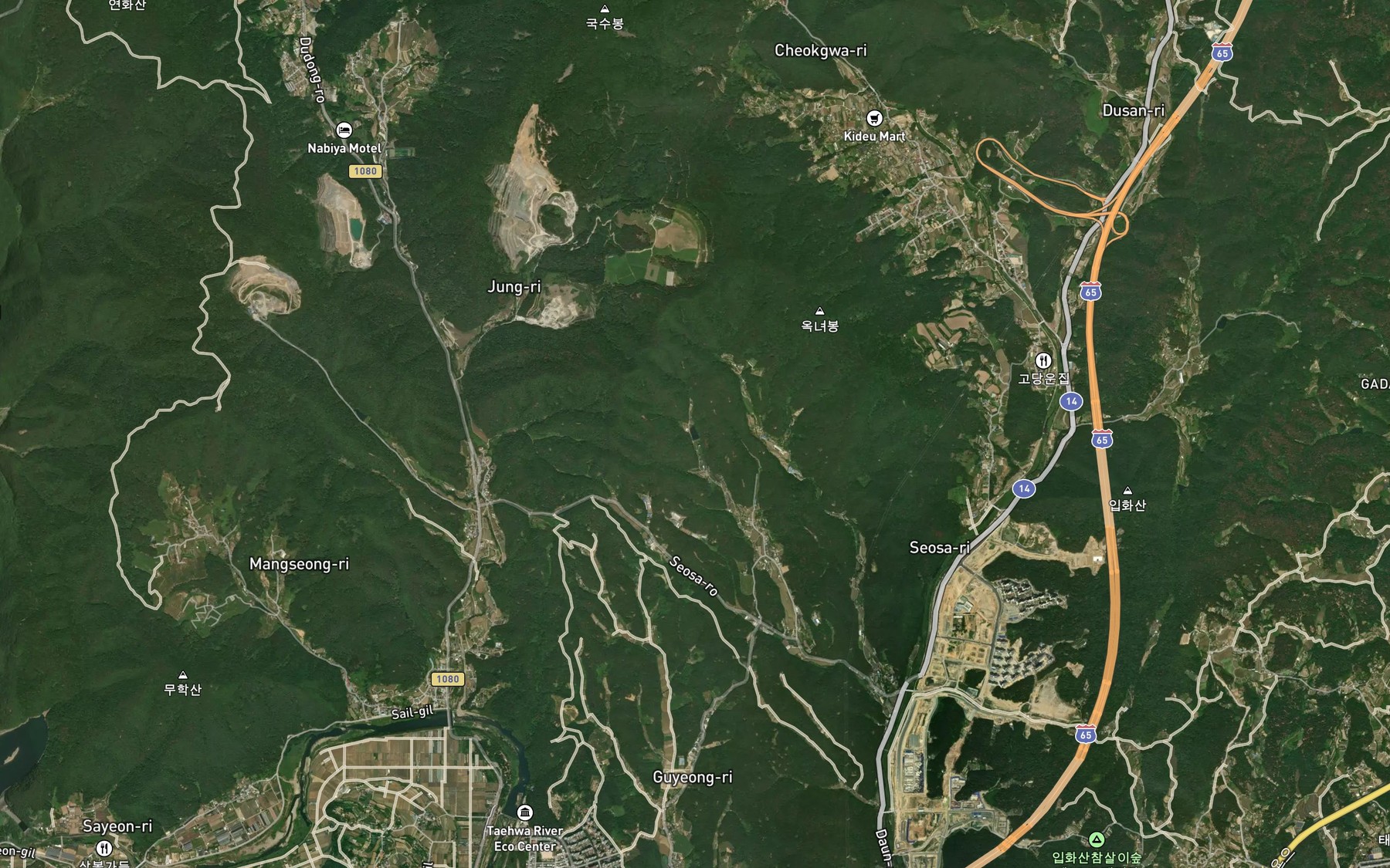Satellite map of the Urigolmot