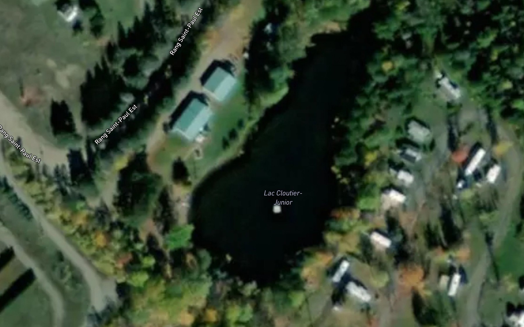Satellite map of the Lac Cloutier-Junior
