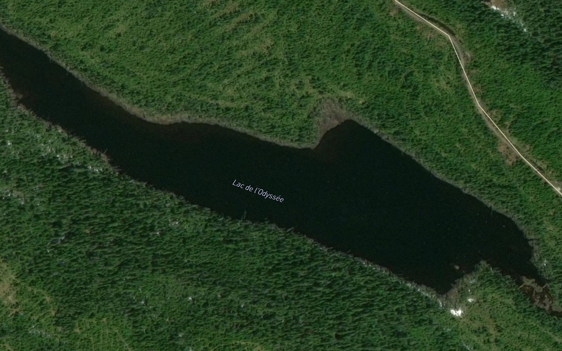 Satellite map of the Lac de l'Odyssee