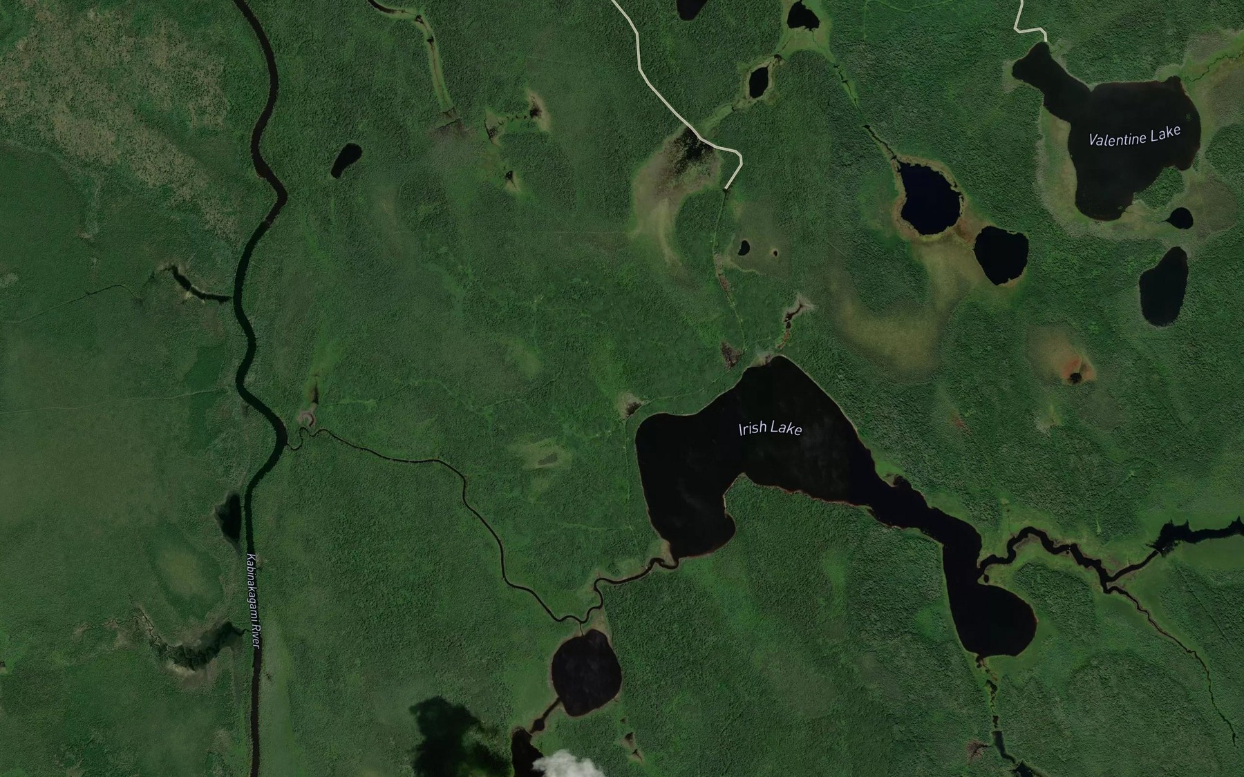 Satellite map of the Dory Creek