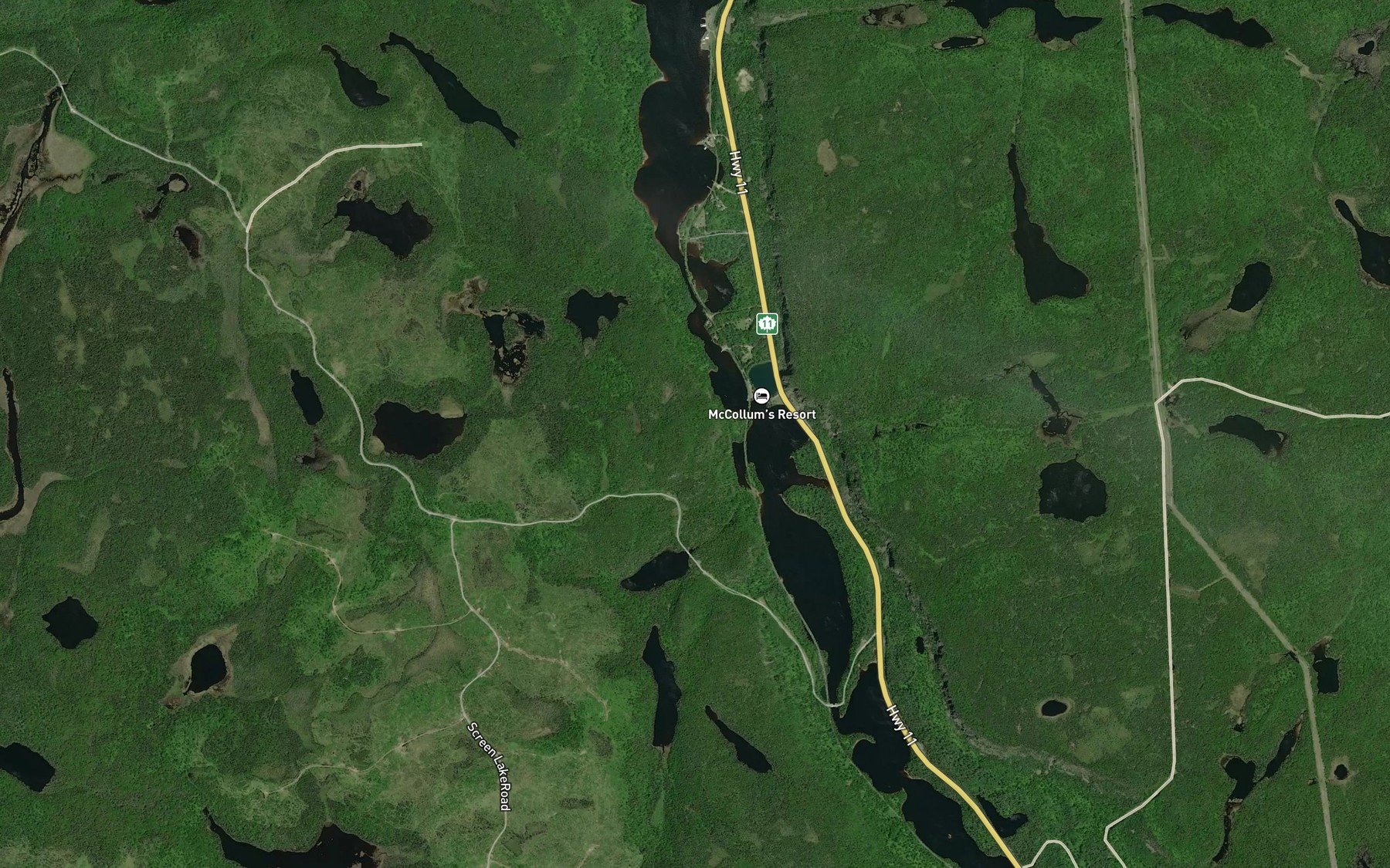 Satellite map of the Keemle Creek