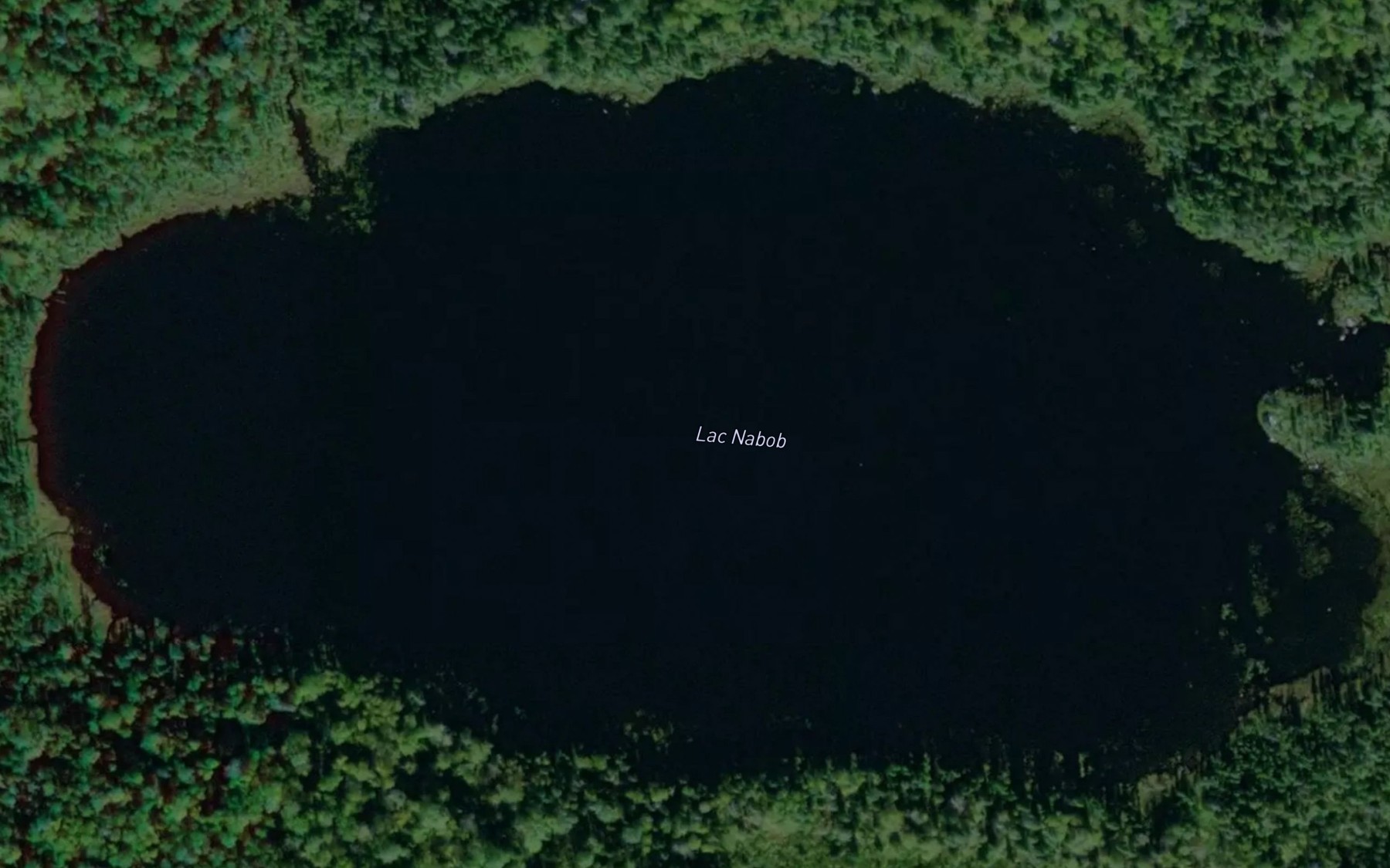 Satellite map of the Lac Nabob