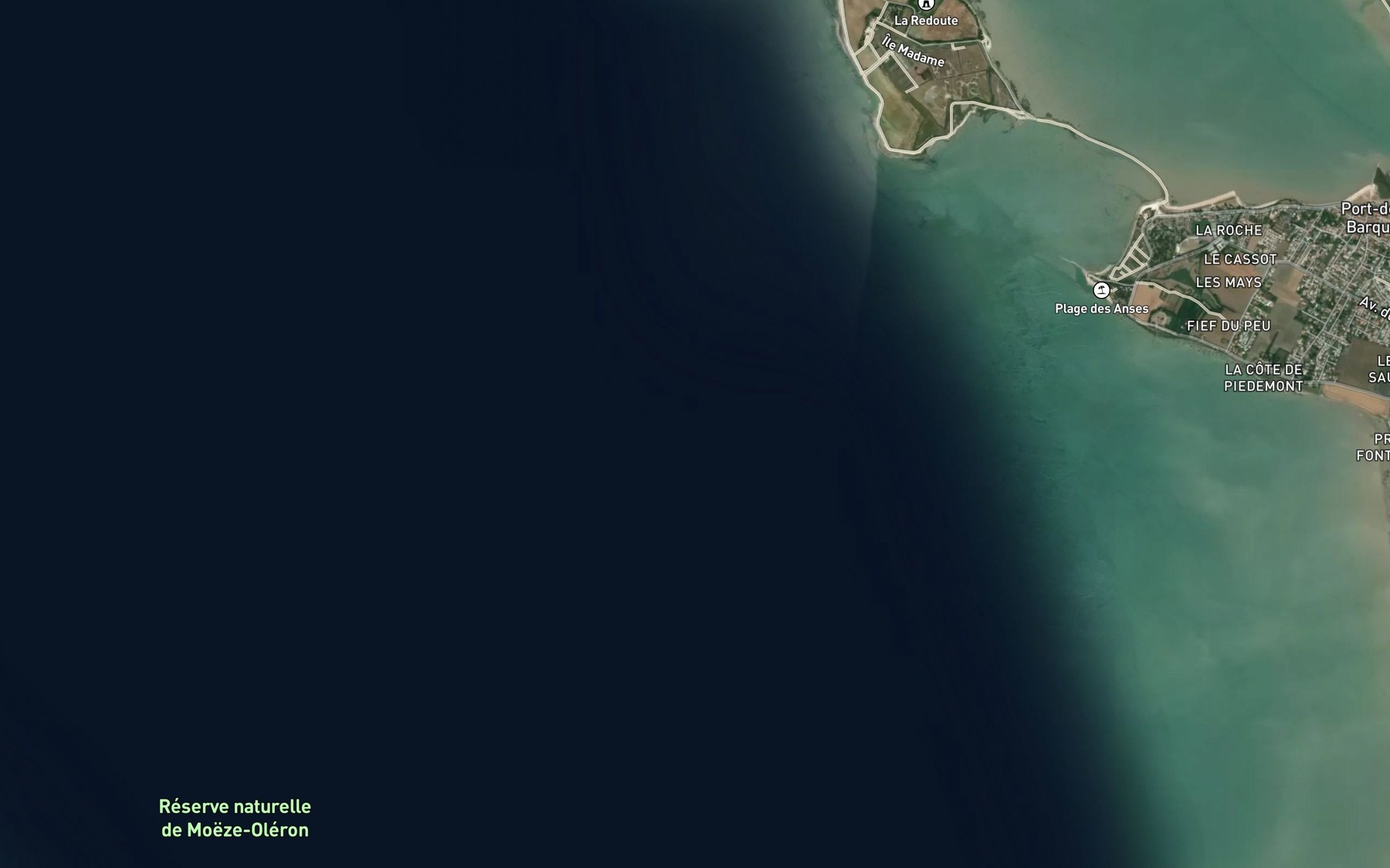 Satellite map of the Le Grand Ormeau