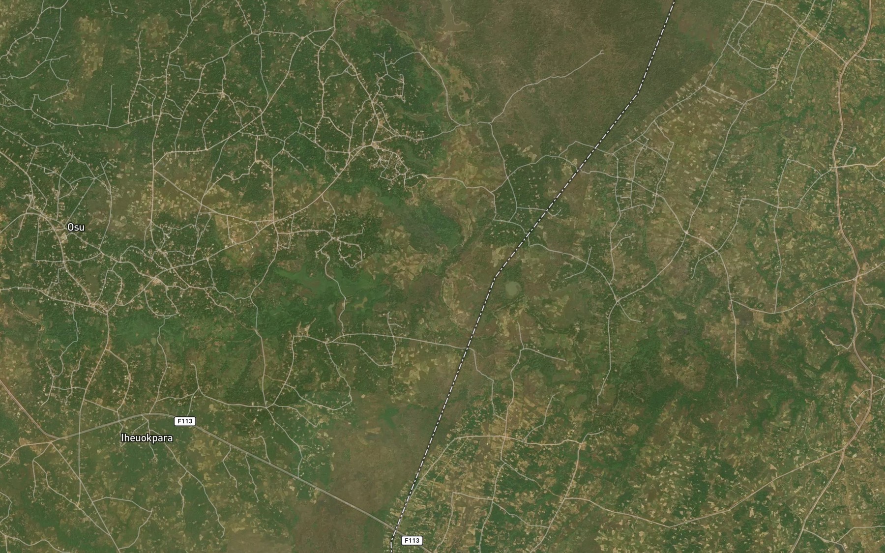 Satellite map of the River Atafu
