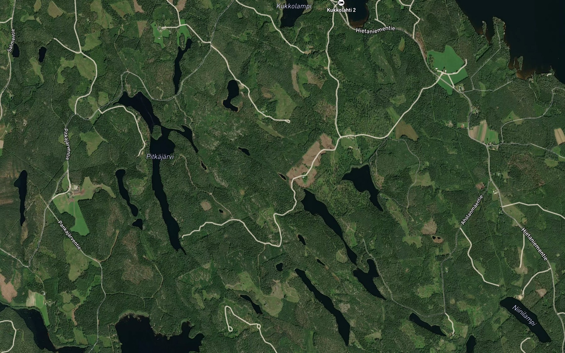 Satellite map of the Pieni-Salmellinen