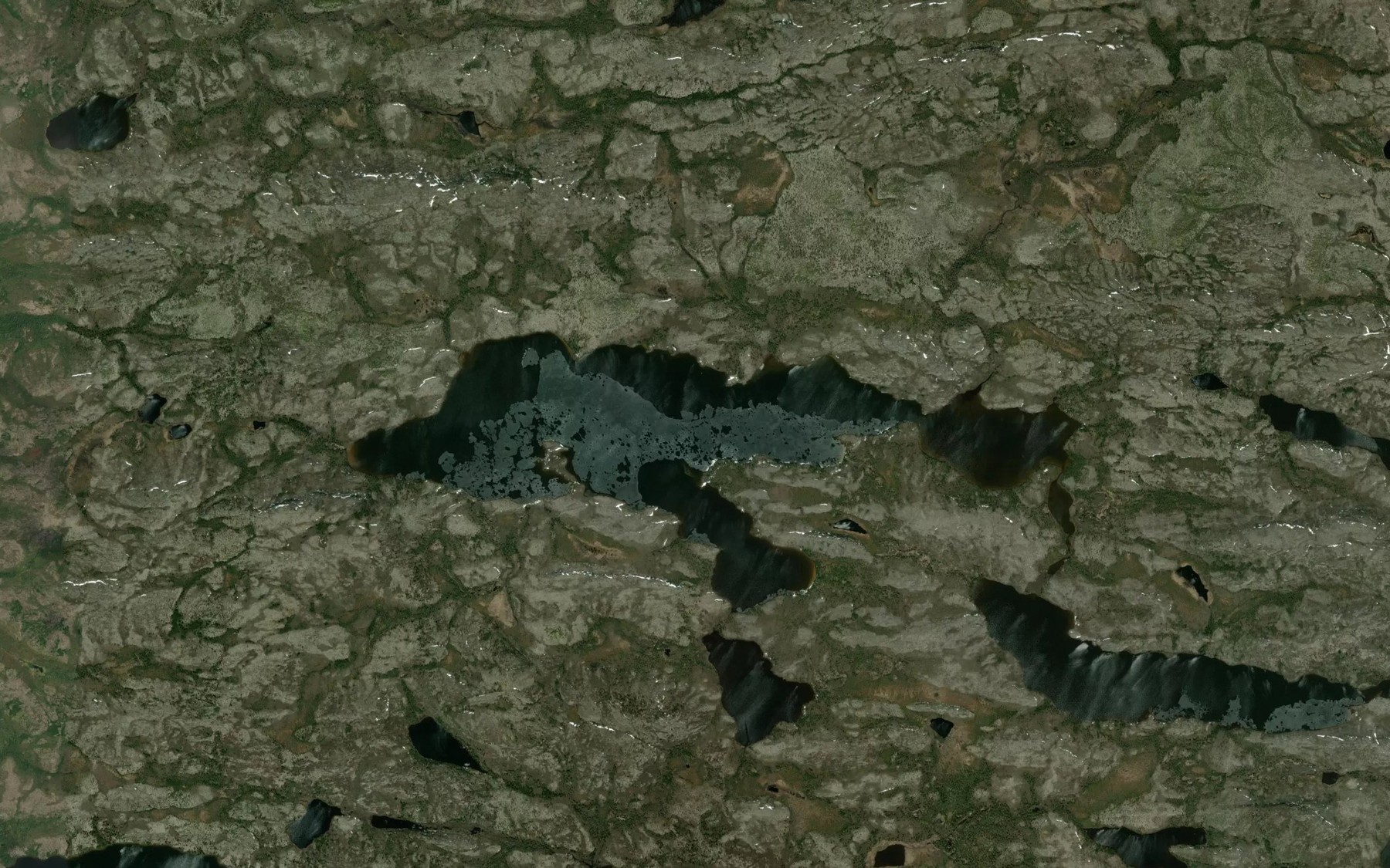 Satellite map of the Lac Wastuwawmakw