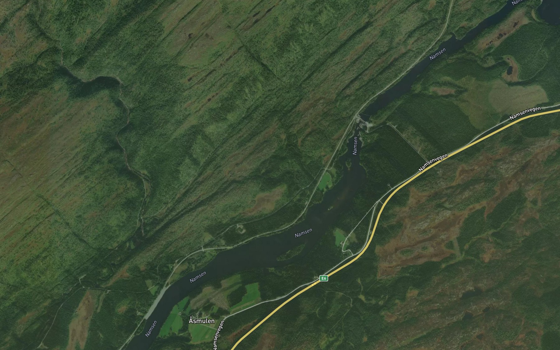 Satellite map of the Stordalbekken