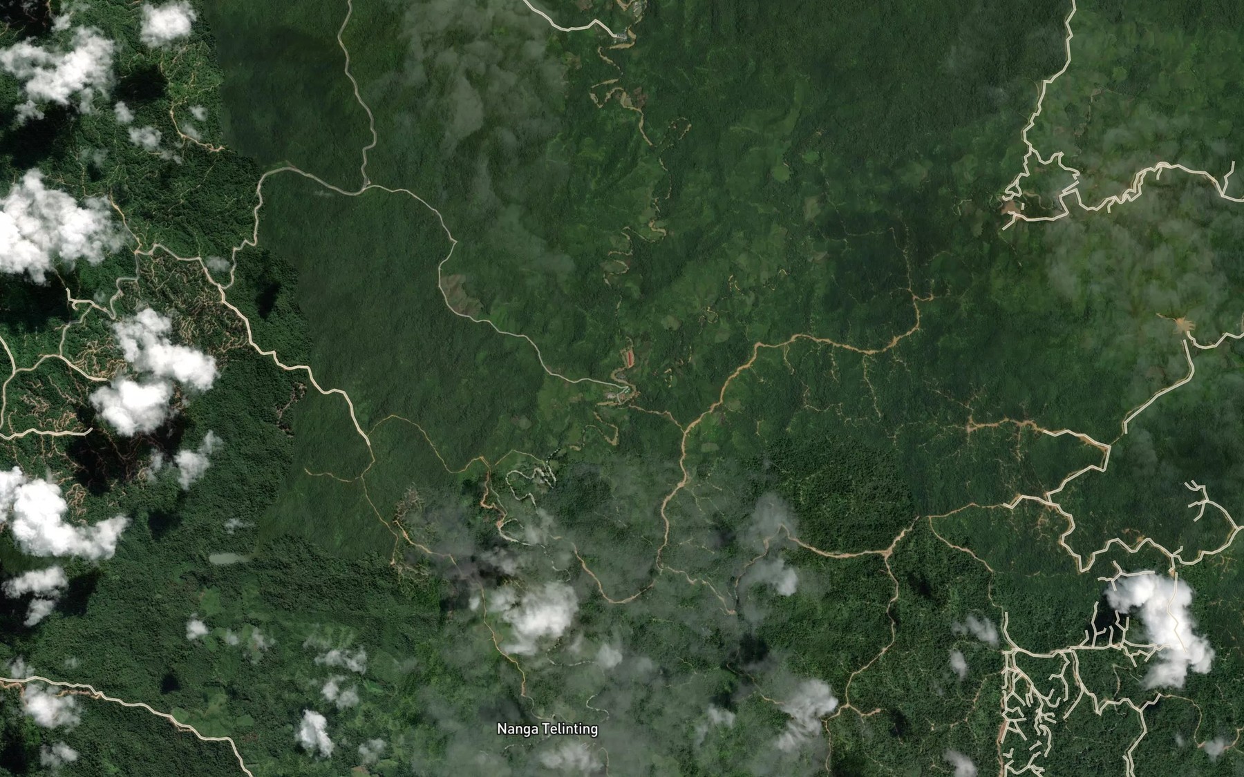 Satellite map of the Sungai Berangan