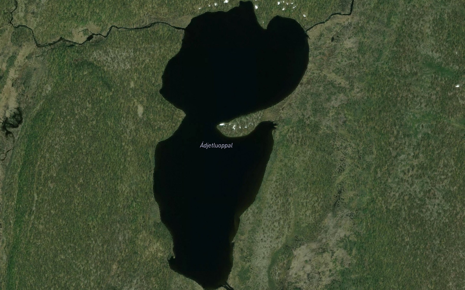 Satellite map of the Addjetluobbal