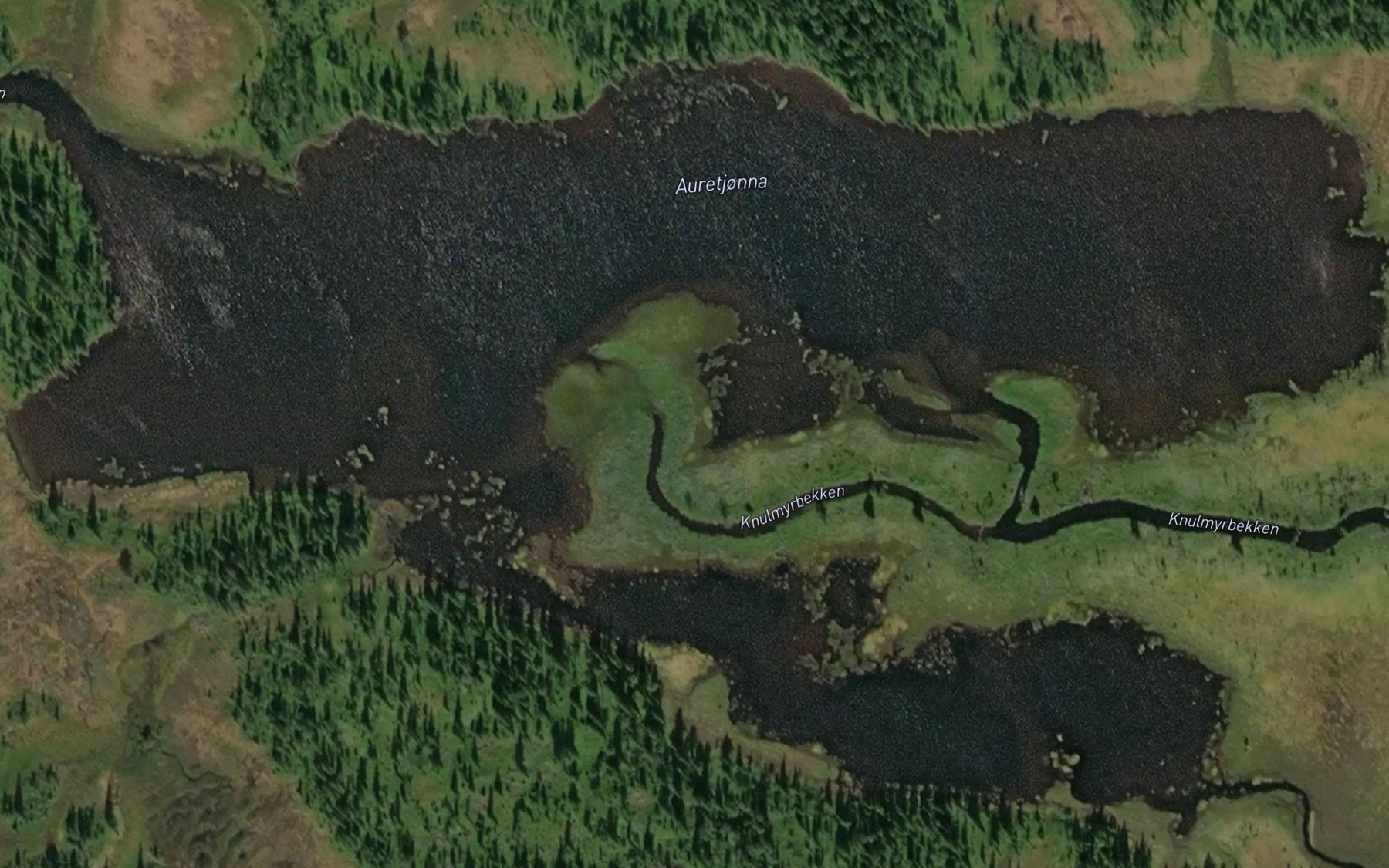 Satellite map of the Auretjorna