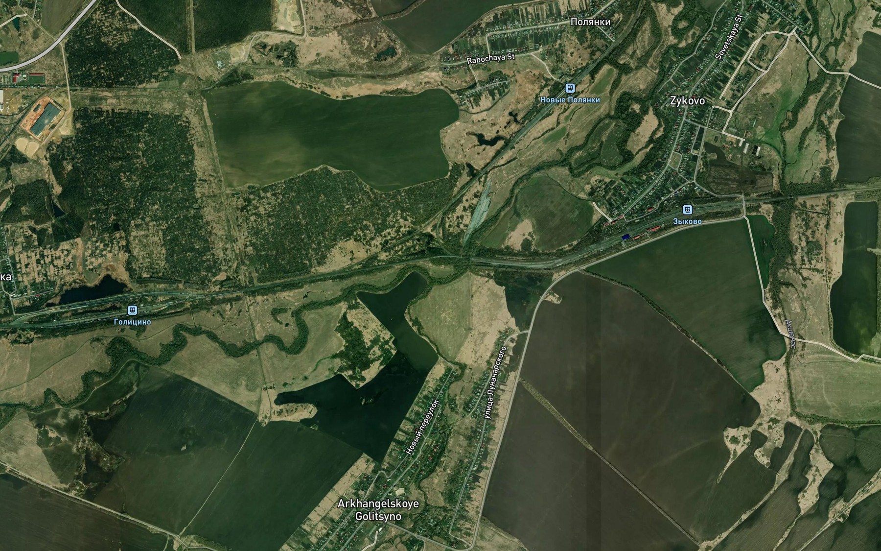 Satellite map of the Usklyay