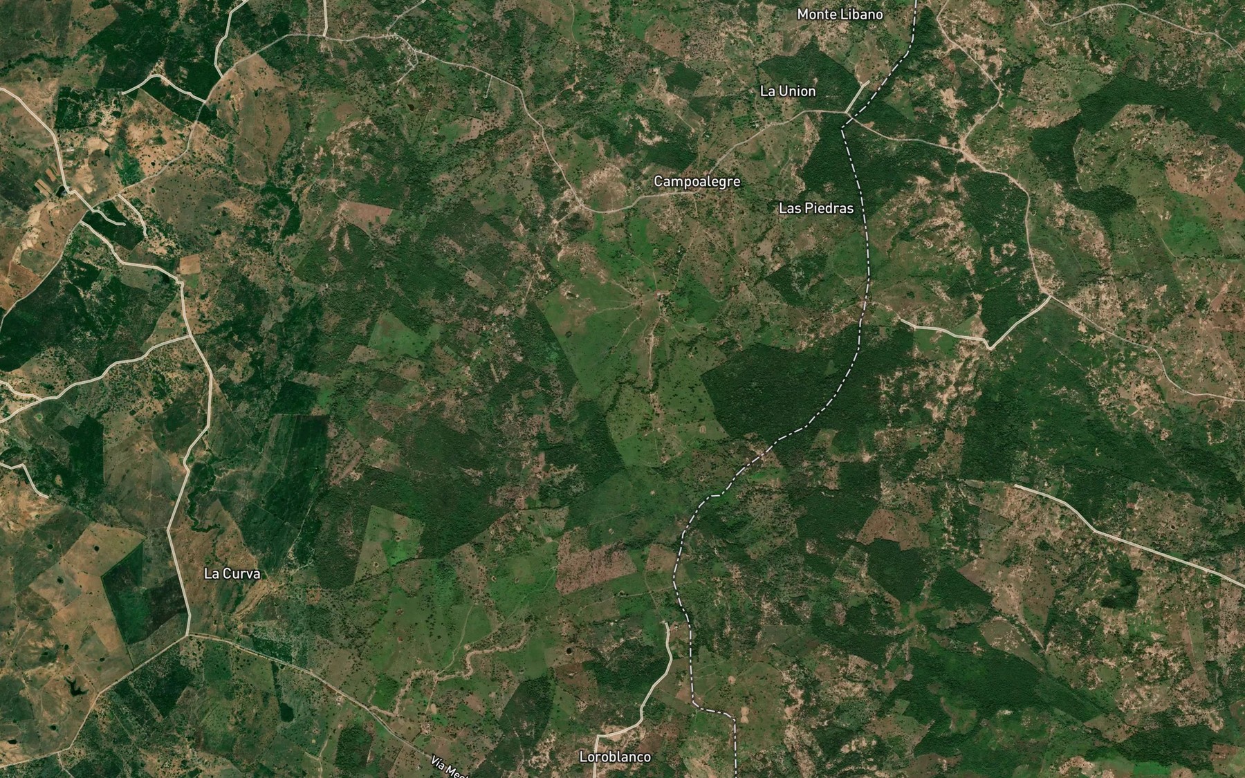 Satellite map of the Arroyo Juan Congo