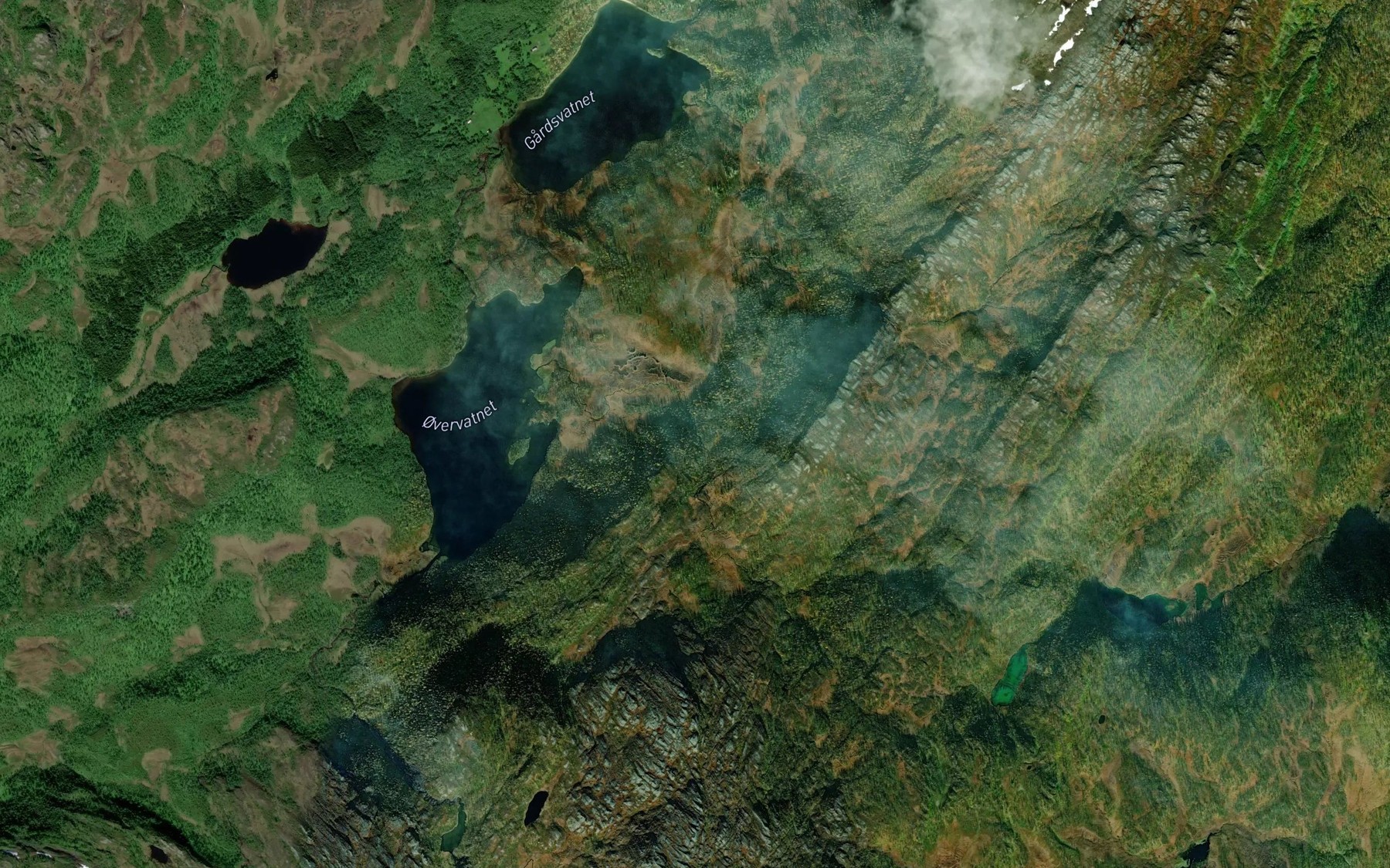 Satellite map of the Litlelva