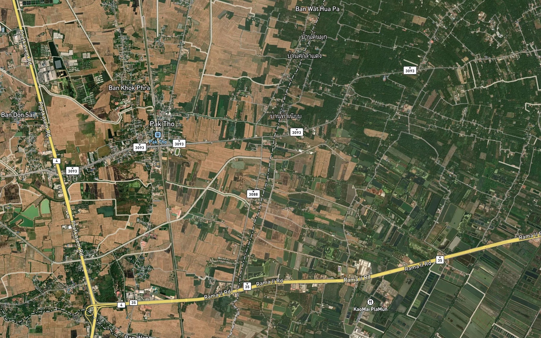 Satellite map of the Khlong Saphan Han