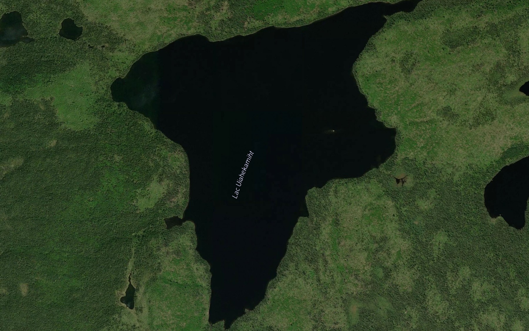 Satellite map of the Lac Uiahekamiht