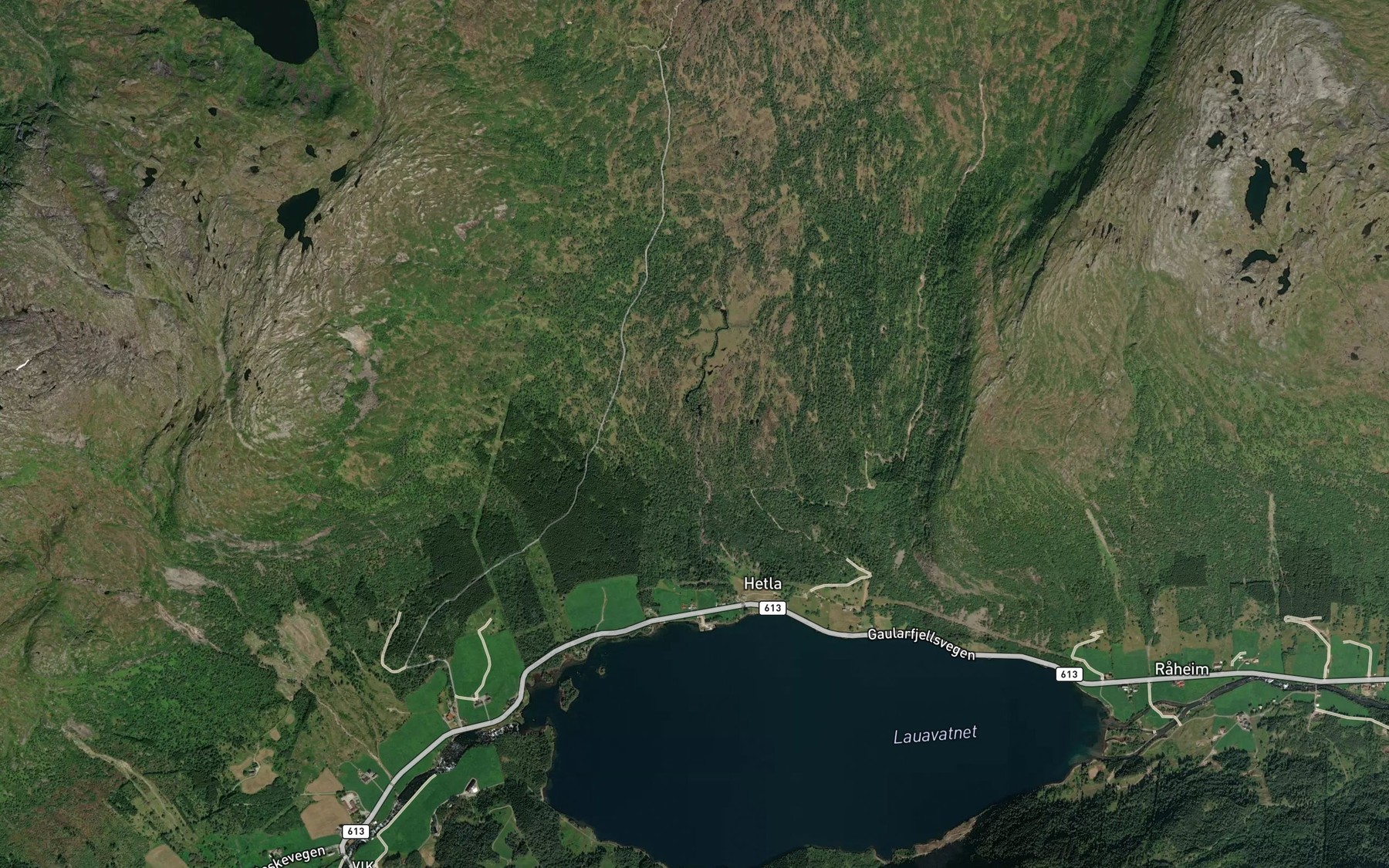 Satellite map of the Fossbrotet