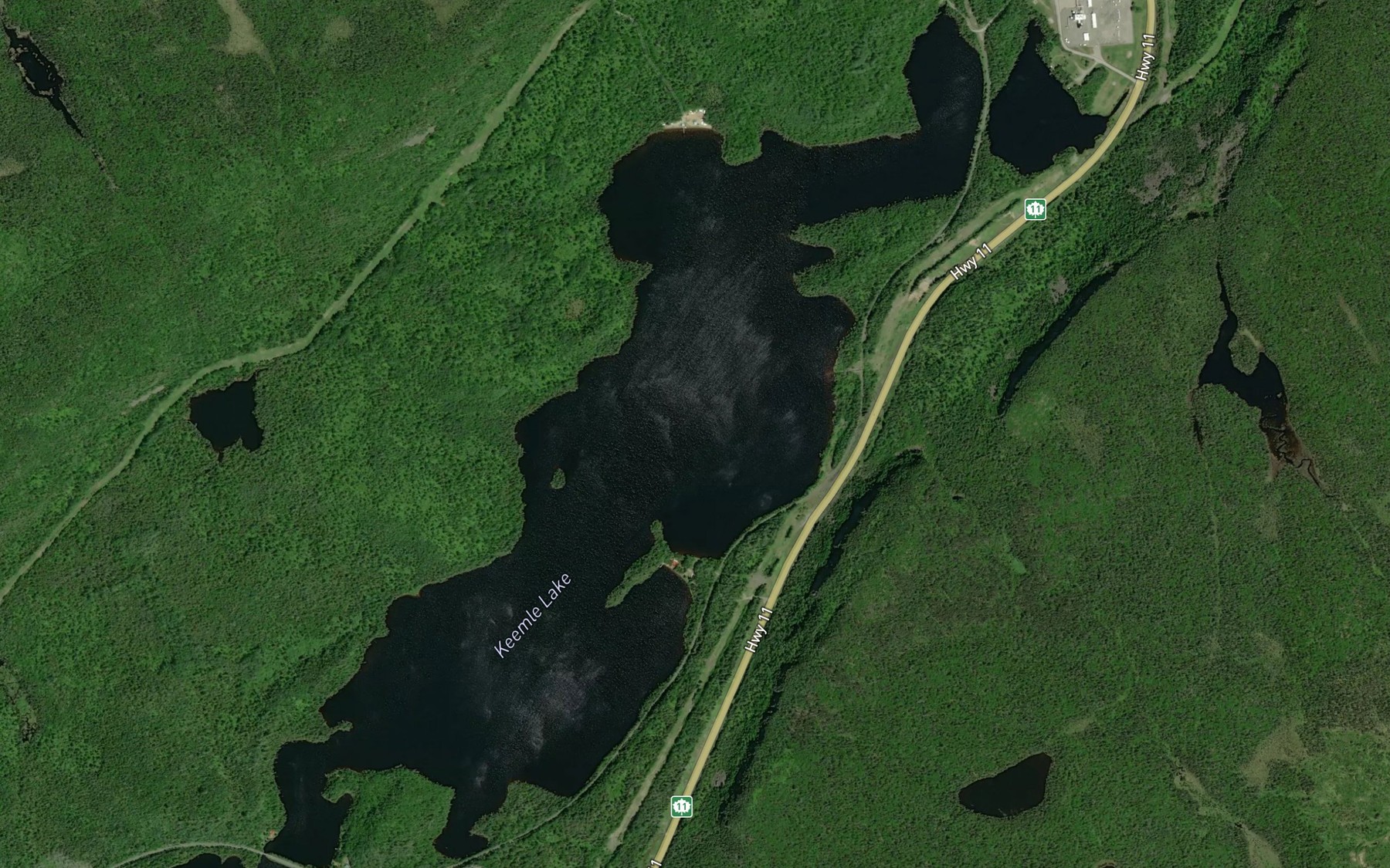 Satellite map of the Keemle Lake