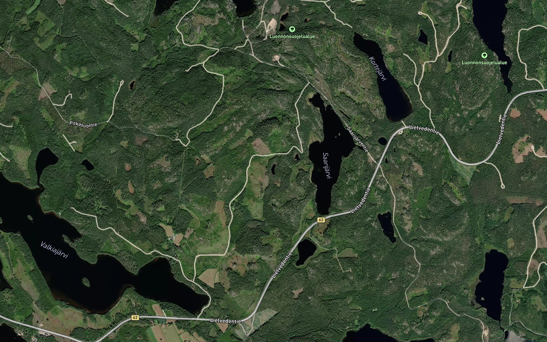 Satellite map of the Lehmalampi