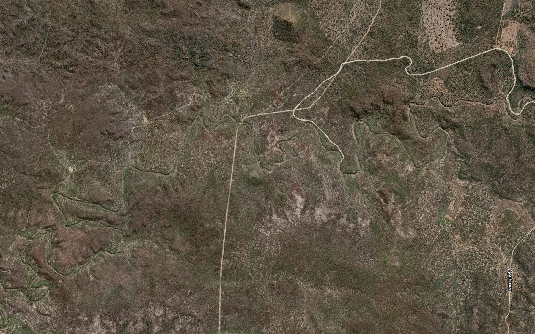 Satellite map of the Ralph Creek