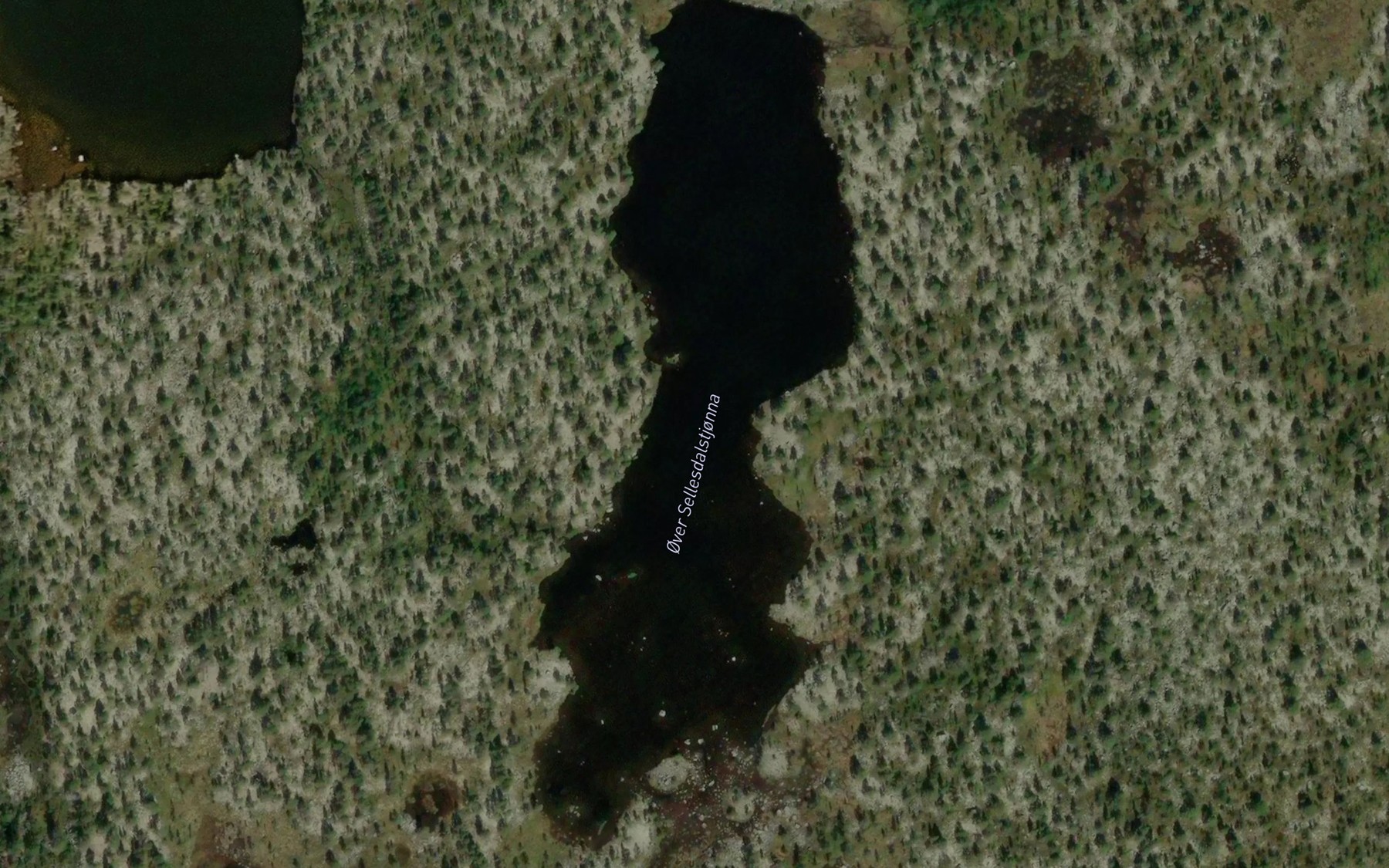 Satellite map of the Over-Sillidalstjorna