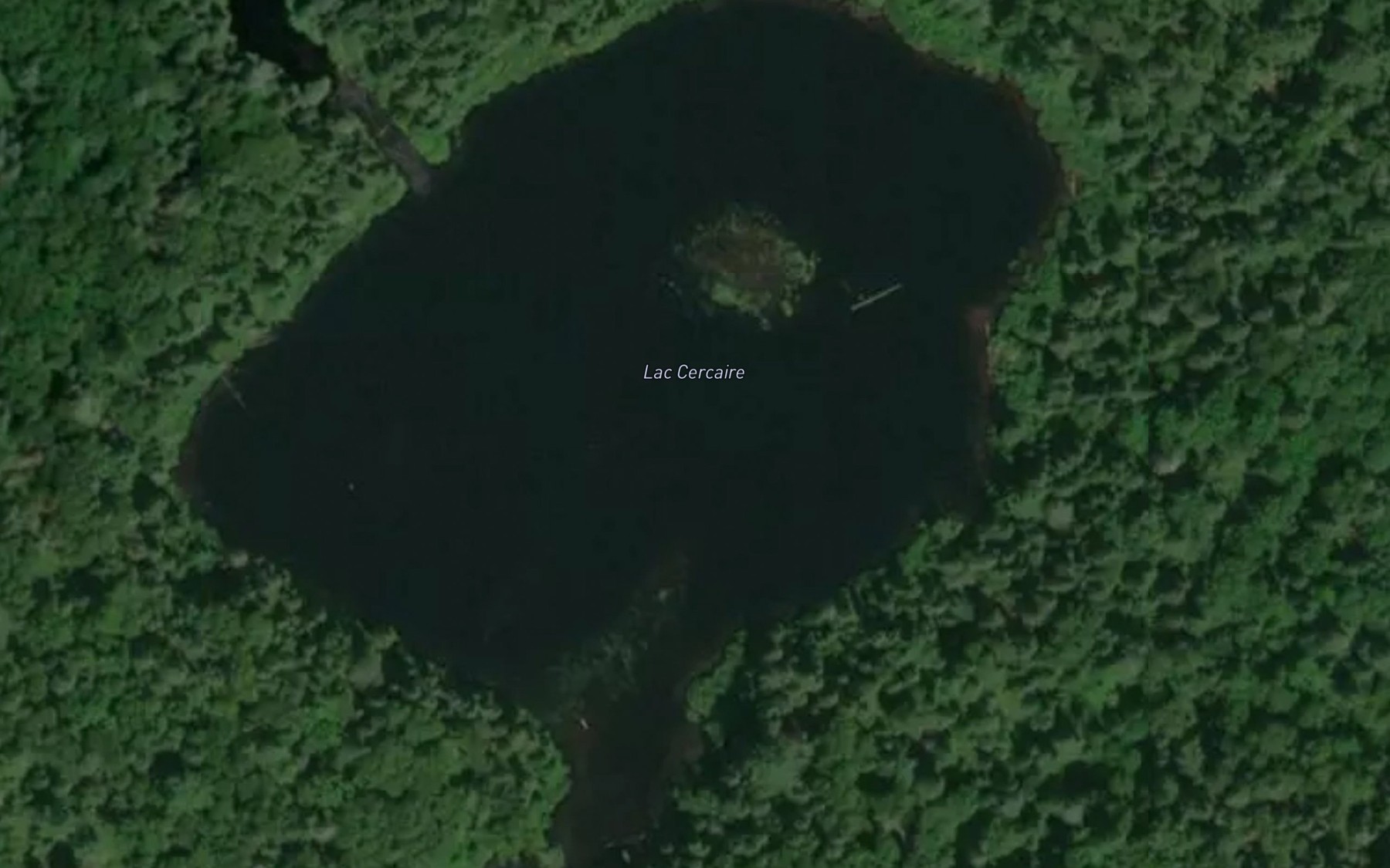 Satellite map of the Lac Cercaire