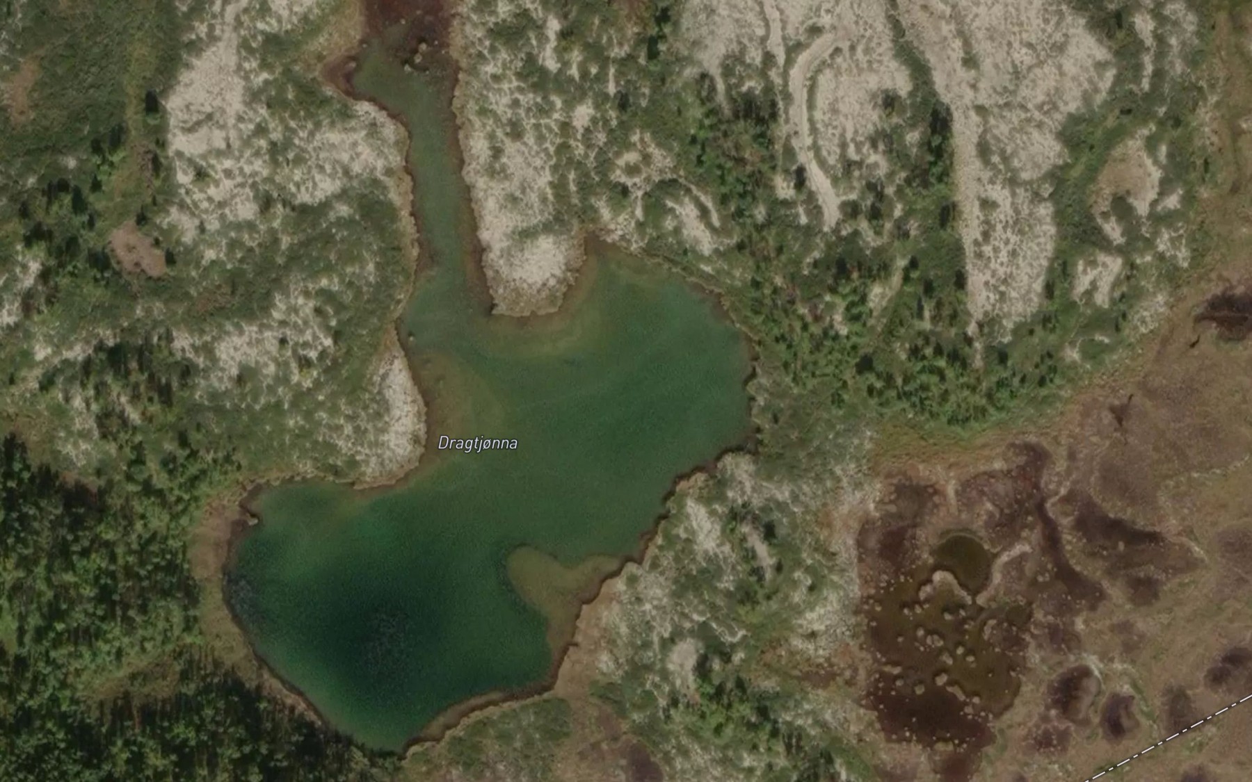 Satellite map of the Dragtjorna
