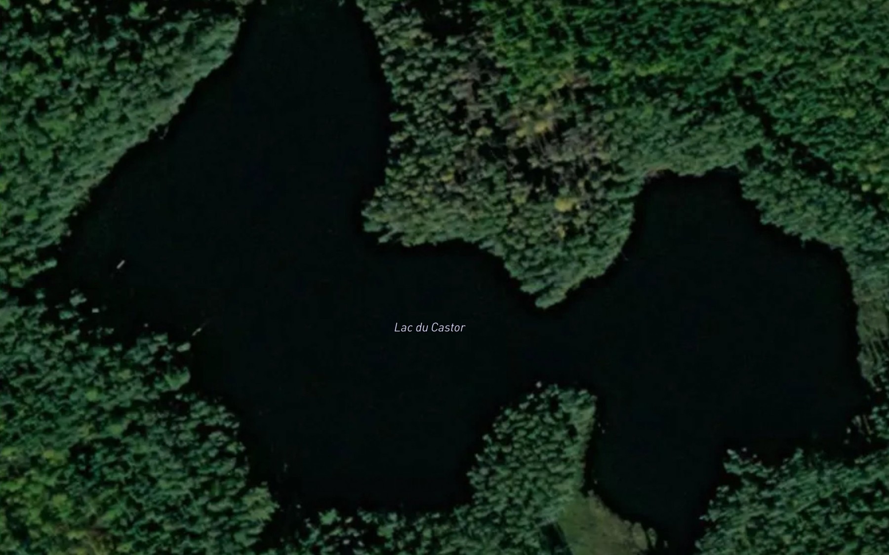 Satellite map of the Lac du Castor