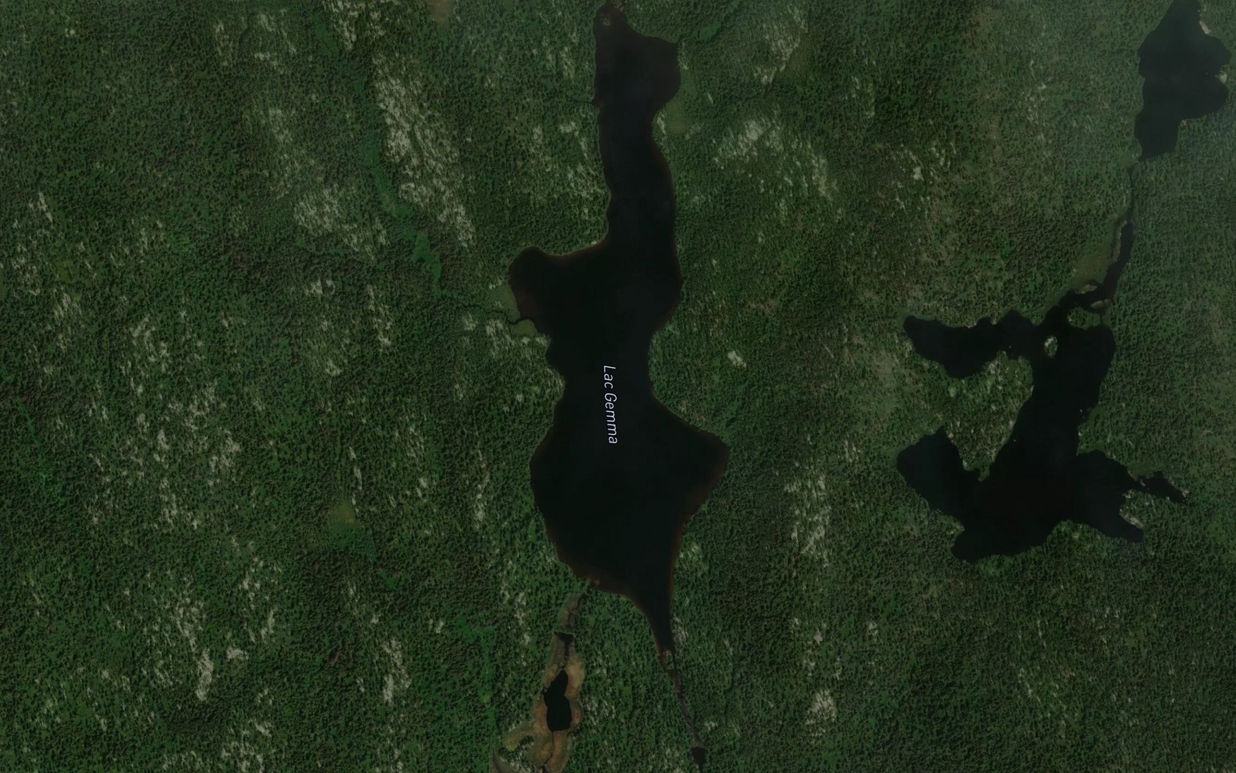 Satellite map of the Lac Gemma