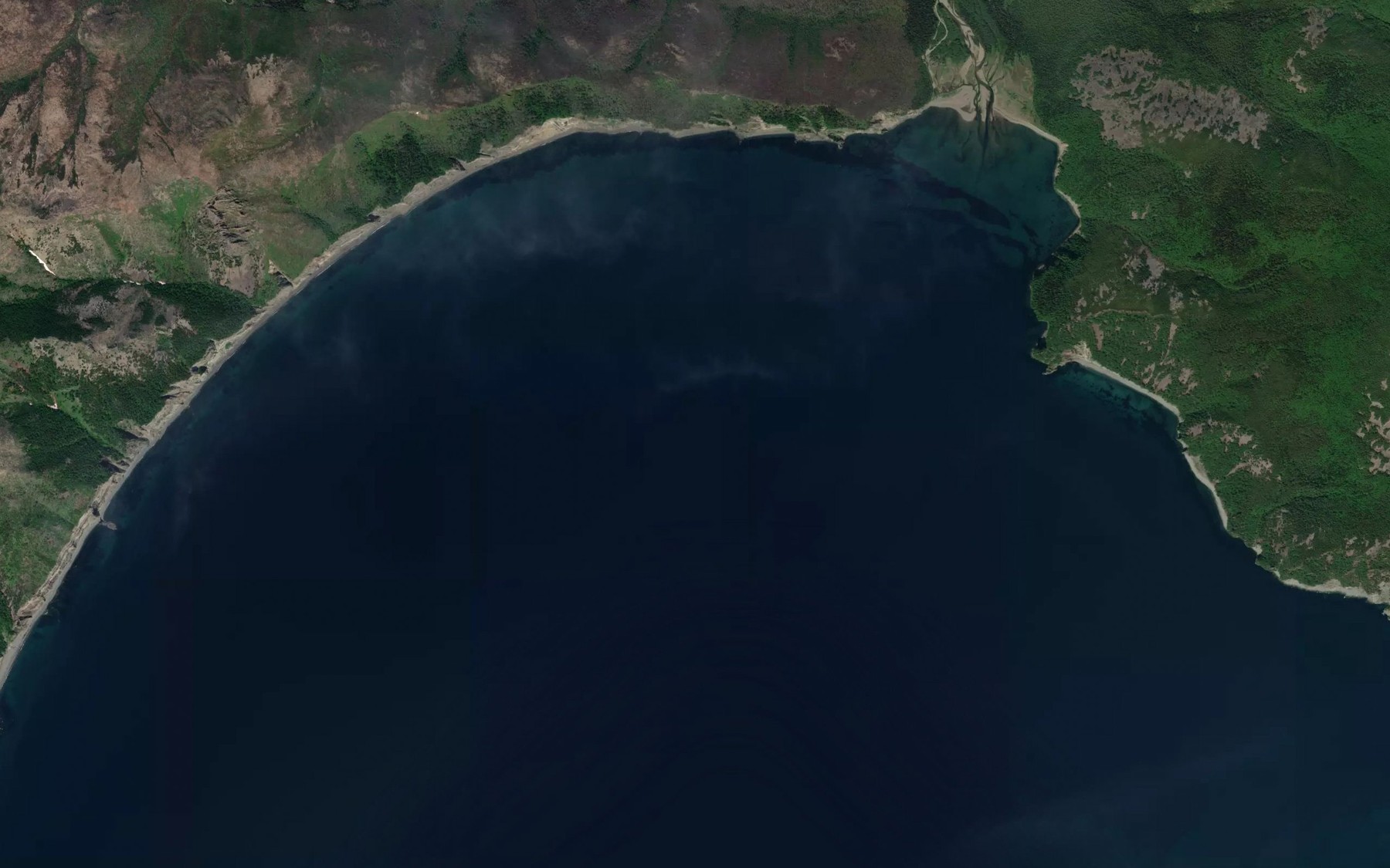 Satellite map of the Bukhta Borisova