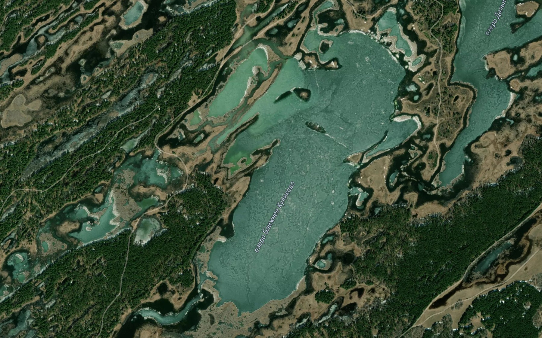 Satellite map of the Ozero Blizhneye Kulikovo