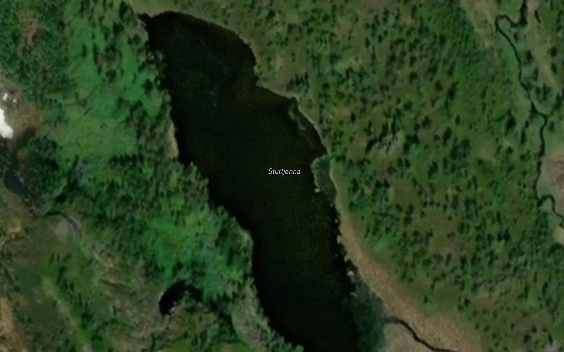Satellite map of the Stuttjorna