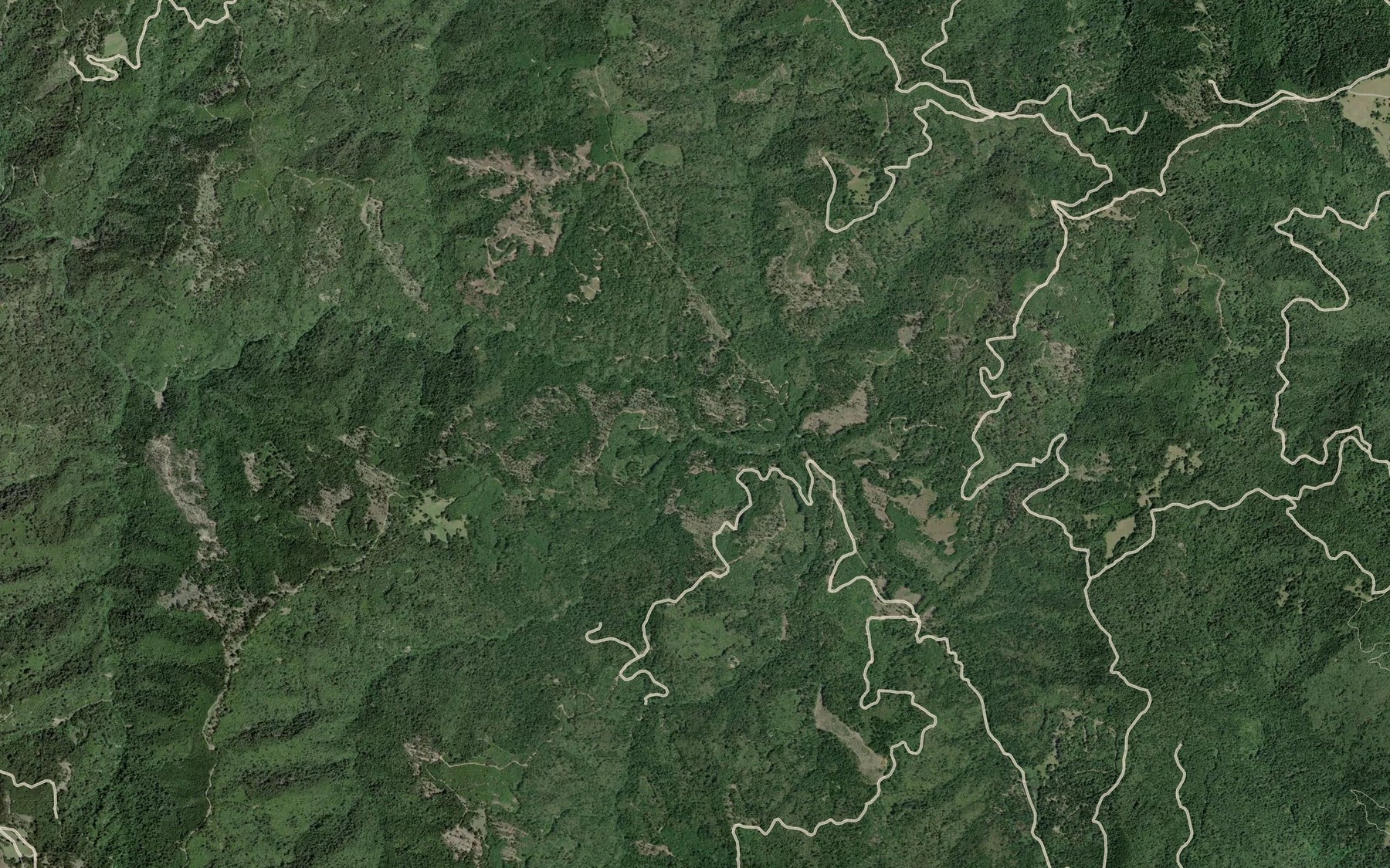 Satellite map of the Nelson Creek