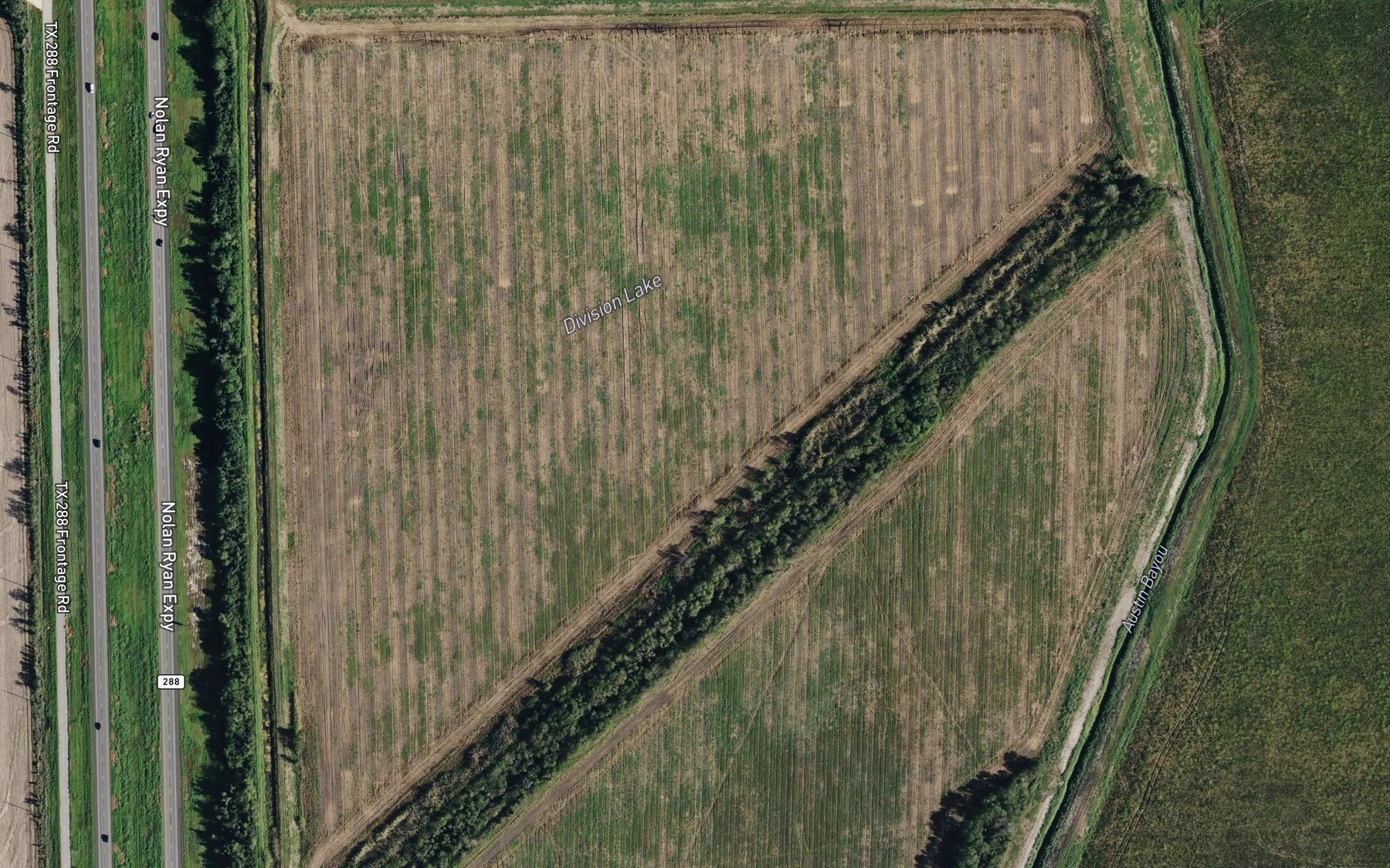 Satellite map of the Division Lake