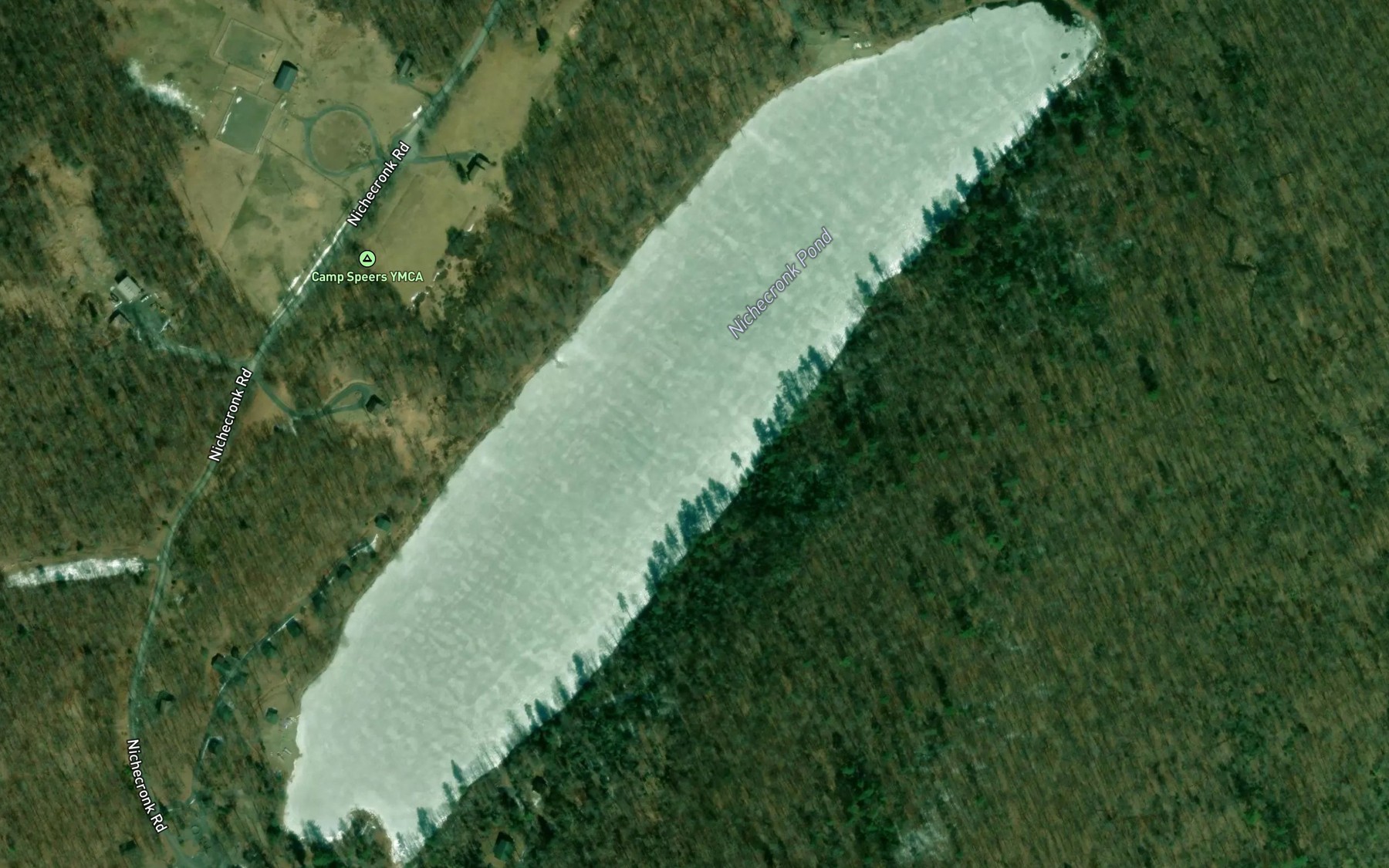 Satellite map of the Nichecronk Pond