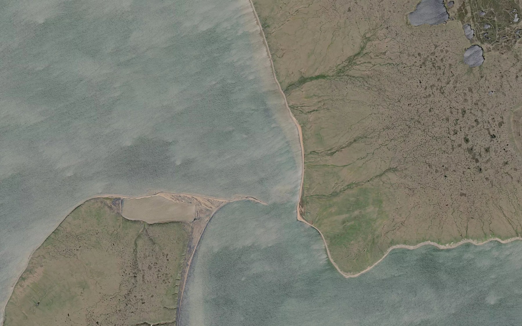 Satellite map of the Kungok River