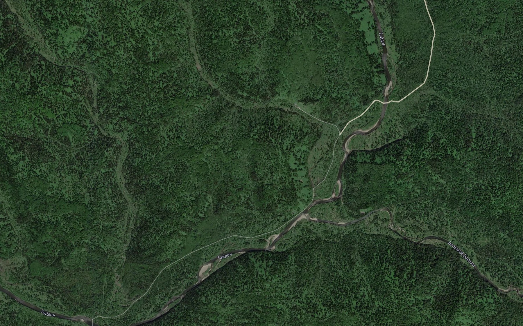 Satellite map of the Bayanzas